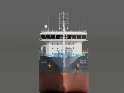 Chemical Atlantik Tanker Low-poly 3D model