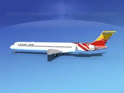 McDonnell Douglas MD83 Kish Air 3D model