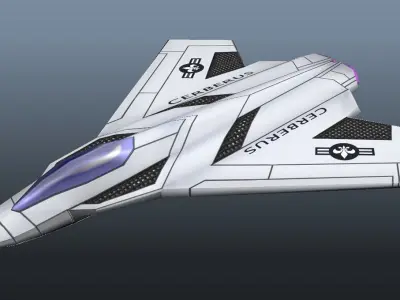 Trio Aircraft Low-poly 3D model