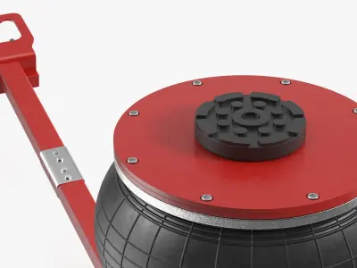  Compact Air Spring Vehicle Jack Red 