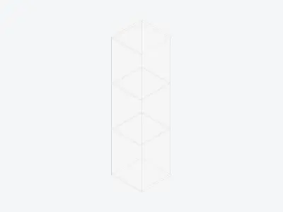 Kinda Locker - Resin - Locka - Triple Tier Low-poly 3D model