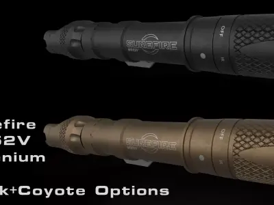 Surefire M952V-Millenium Low-poly 3D model