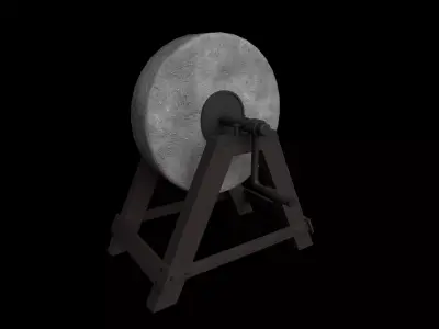 Whetstone Medieval Low-poly 3D model