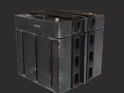 SciFi Military Box 3D model