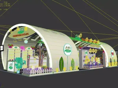 Exhibition - size - 15X6-3DMAX2011-0025 3D model