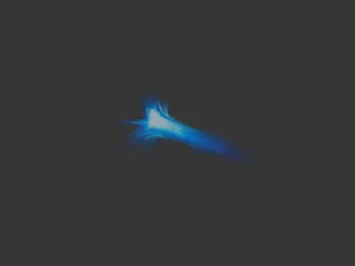 Thruster flame Low-poly 3D model