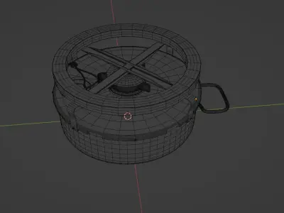 WW2 M1A1 Anti-Tank Mine 3D model