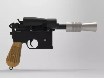 Lukes Blaster DL-44 3D model