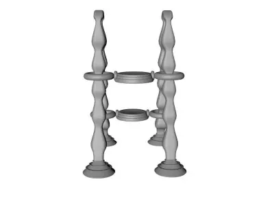 Sci-Fi Ladder 3D model