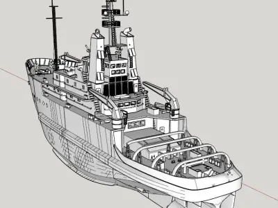Remote Controlled Smit London Ocean Tug 3D print model 3D print model