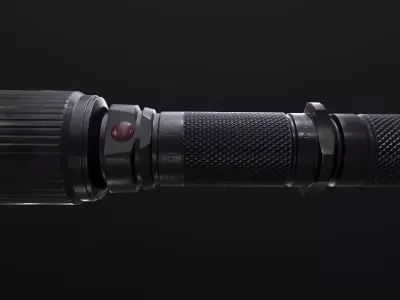 Flashlight light bulb 3D model