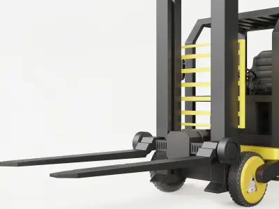 Warehouse Forklift 3D model