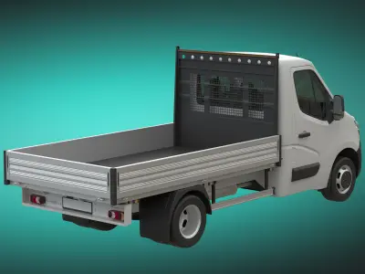 Renault Master 2015 Pickup RWD L2H1 3D model