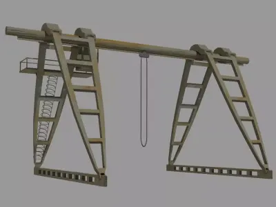 Gantry crane 3D model