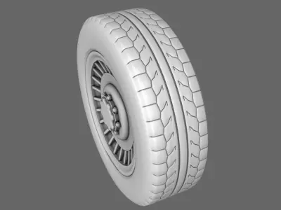 Car Van Tires Standard 3D model