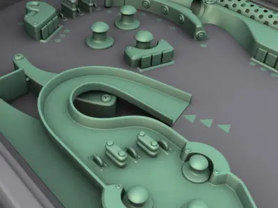Pinball table 3D model