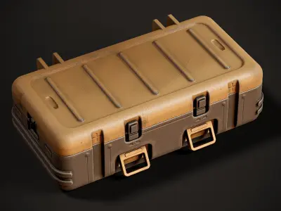 Military Weapon Crate  Low-poly 3D model