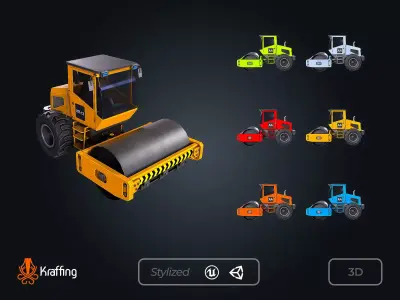 Vehicle Rollers V1 Car Equipment Low-poly 3D model