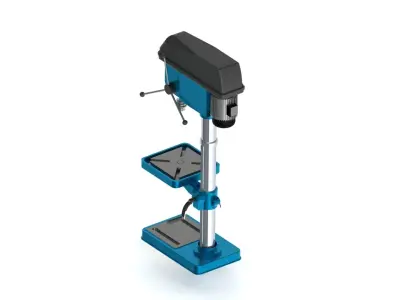 Bench drill Low-poly 3D model