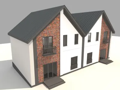 Private house 3D model purchase