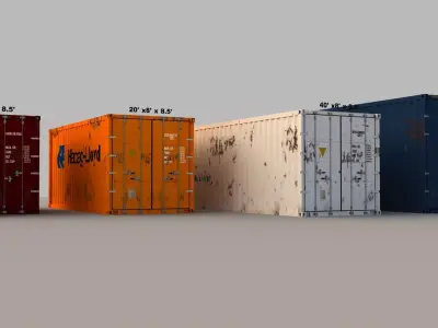 Container 3D model 4