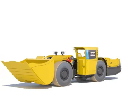 Atlas Copco underground loader Scooptram ST7 battery powered 3D model