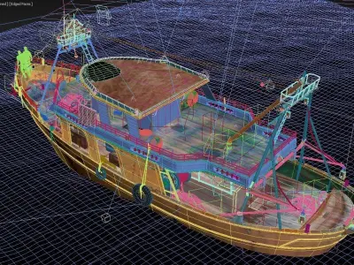 Fishing boat 3D model by linea-64 from CGTrader
