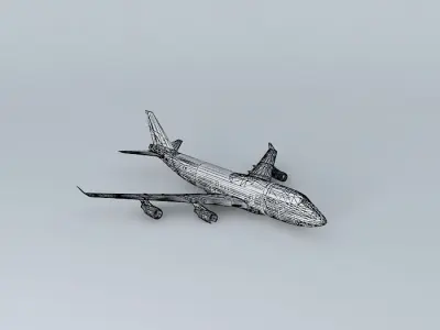 Qantas 747-400 Free 3D model