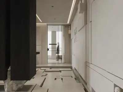  Office interior scene 15 3D model
