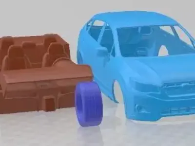 Subaru Impreza XV Crosstrek 2013 Printable Car  3D print model