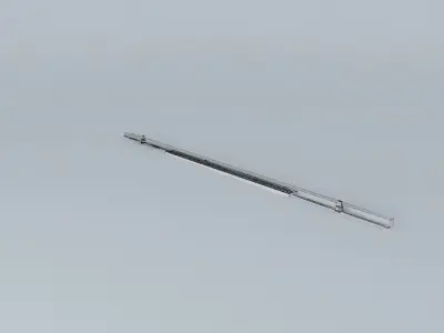 Intercontinental maglev track line- switch Free 3D model