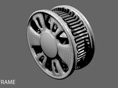 Wheel Rim 4 3D model