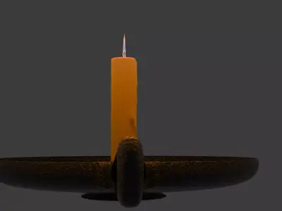 Candlestick Candleholder 3D model