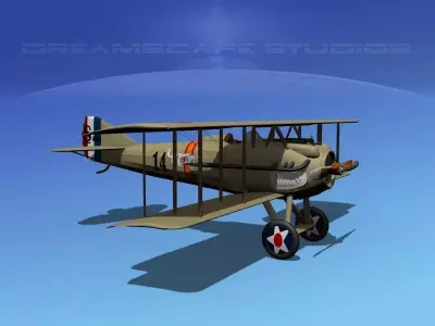 SPAD SXIII V09 France 3D model