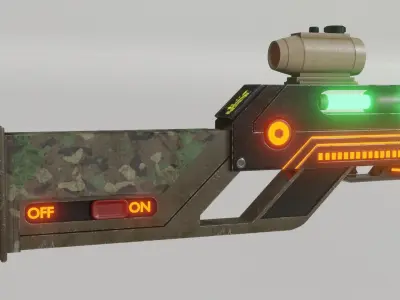 Concept Rifle Free 3D model