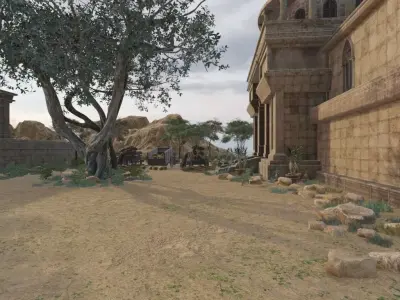 Ancient Oasis Settlement 3D model
