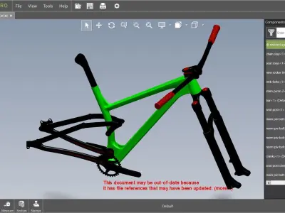Bicycle - mountain-bike 3D model