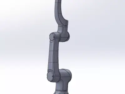Elfin 10 6 DOF Cobot Low-poly 3D model