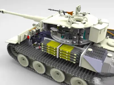 The tiger tank 3D print model
