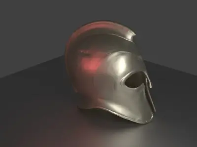 ancient greek helmet 3D print model