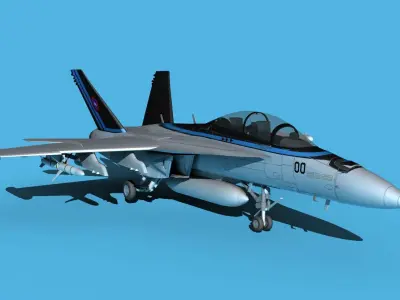 Boeing FA-18F Super Hornet V21 Maverick 3D model