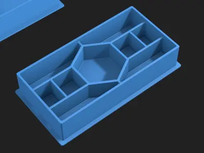 Prefabricated box for 3D printing 3D model