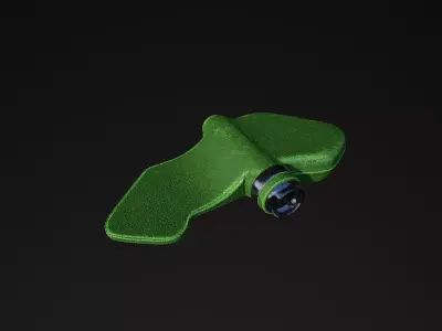 Green Petal explosive mine highpoly model 3D model