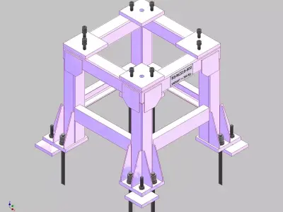 26398-Base for robot NACHI-NC510-Hight 800 3D model