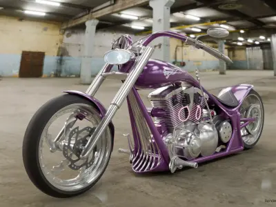 Street Chopper - BloodMoon 3D model