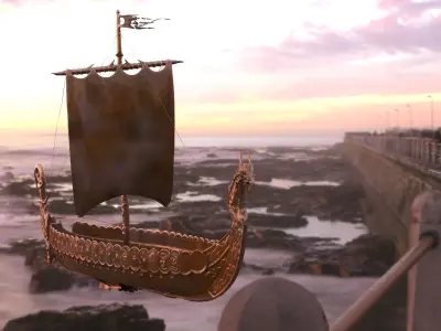 Viking Ship 3D model