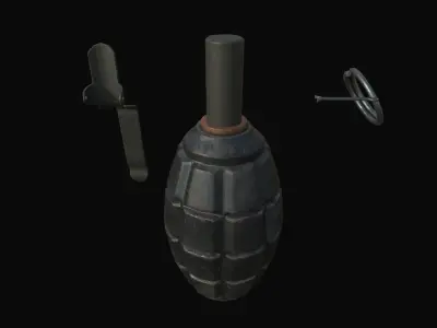 F1 Grenade Low-poly 3D model purchase