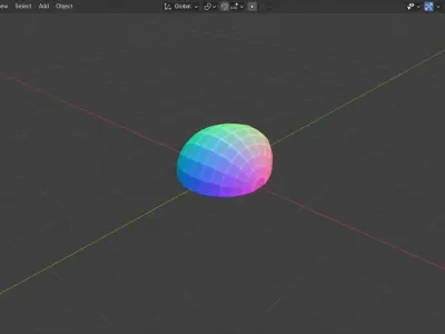 Futuristic Metal Helmet Free low-poly 3D model