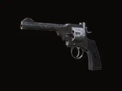 Old revolver 3D model