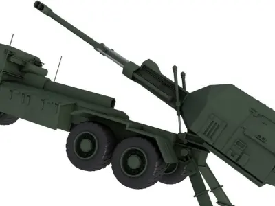 Archer Artillery System 3D model purchase